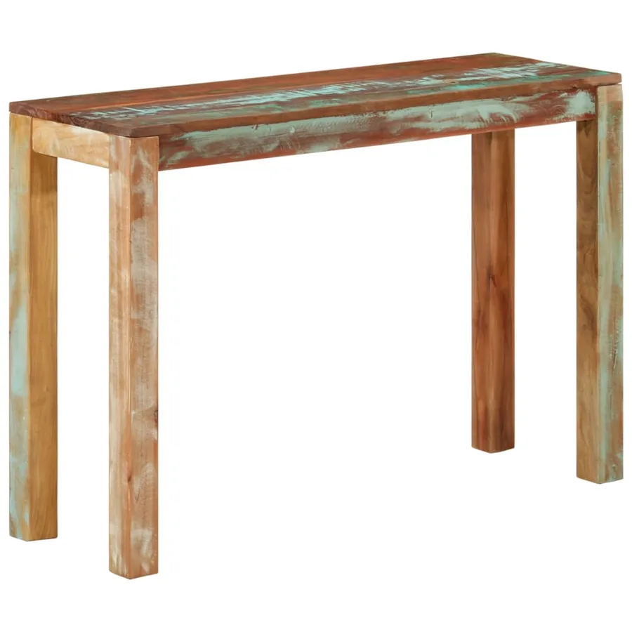 Table console 110x35x76 cm Bois de récupération massif - 11