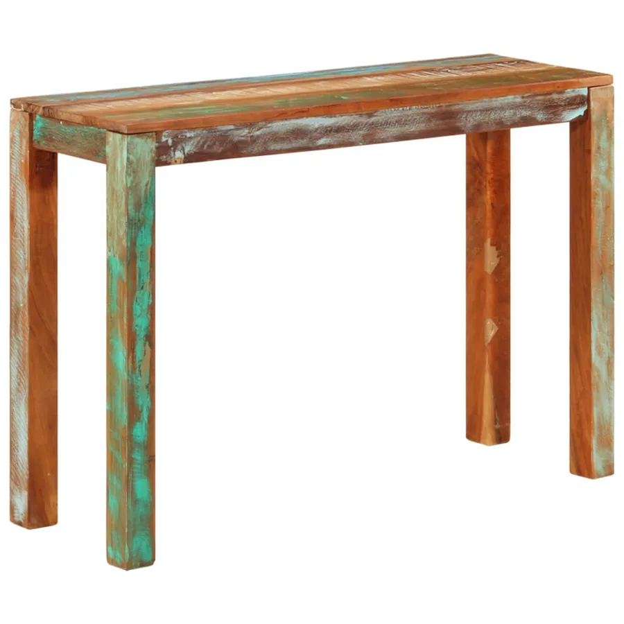 Table console 110x35x76 cm Bois de récupération massif - 9