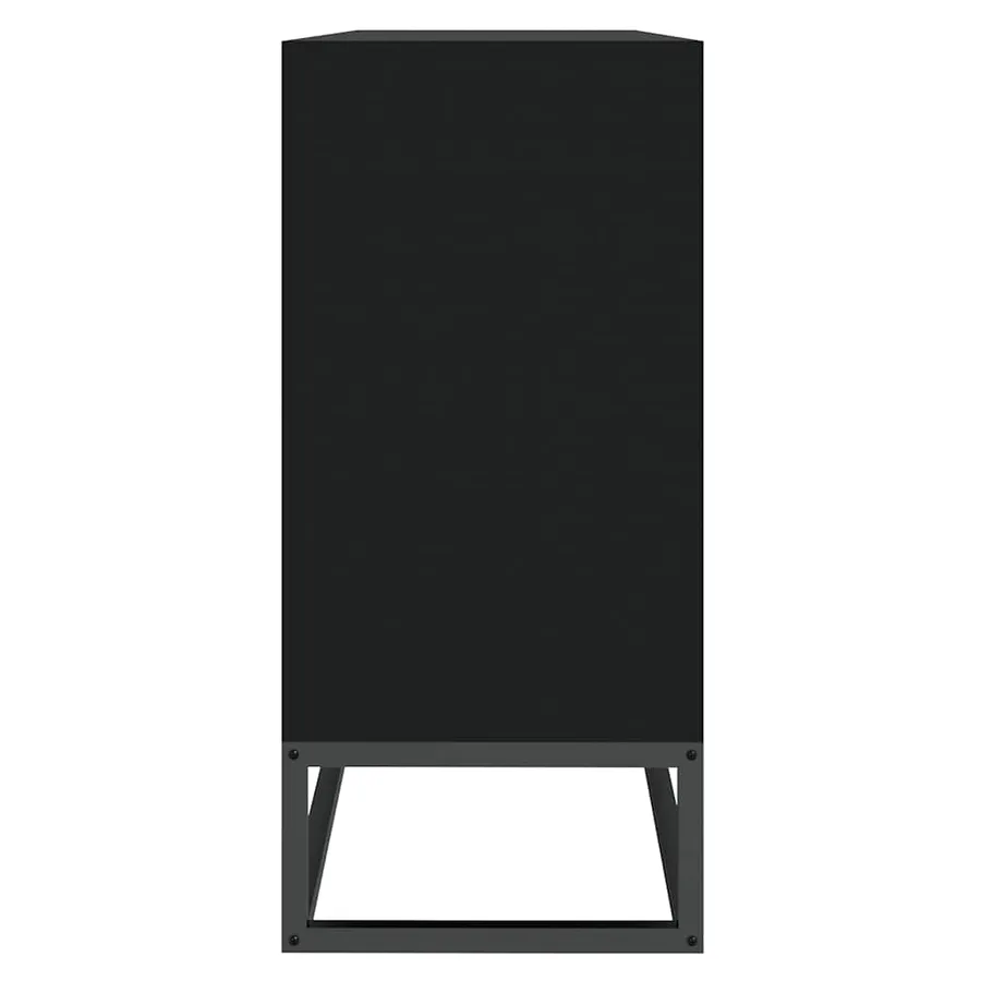 Buffet noir 105x30x65 cm bois d'ingénierie - 5