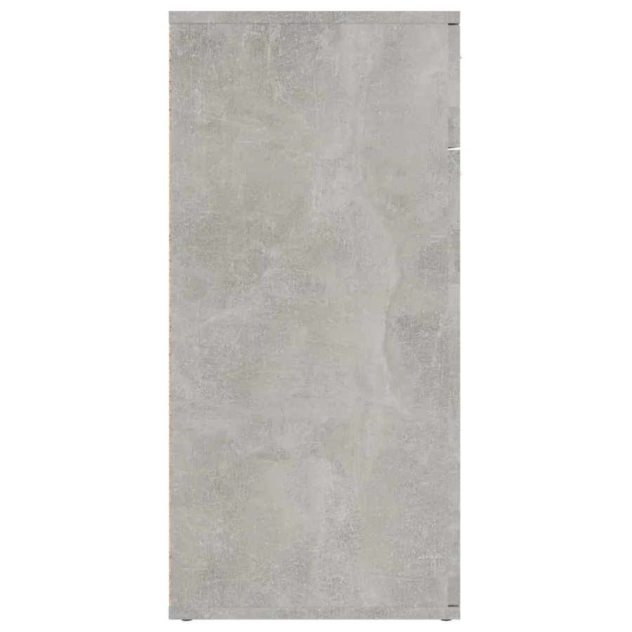 Buffet gris béton 80x36x75 cm bois d'ingénierie - 7
