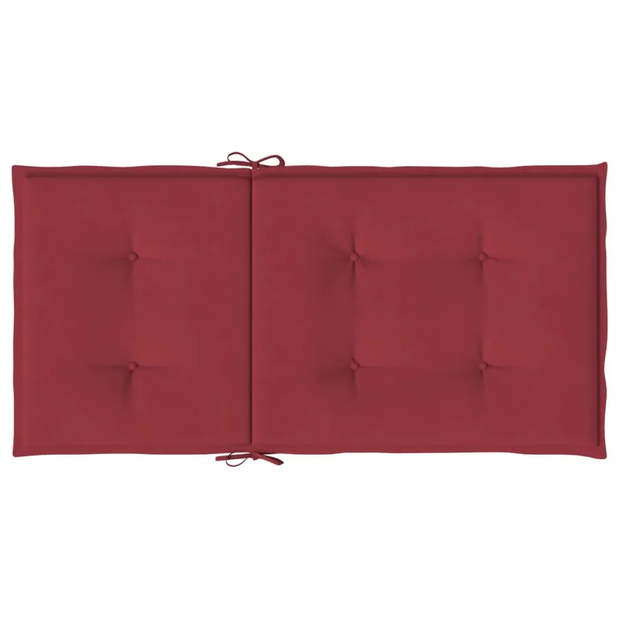 Coussins de chaise de jardin à dossier bas lot de 4 - 6