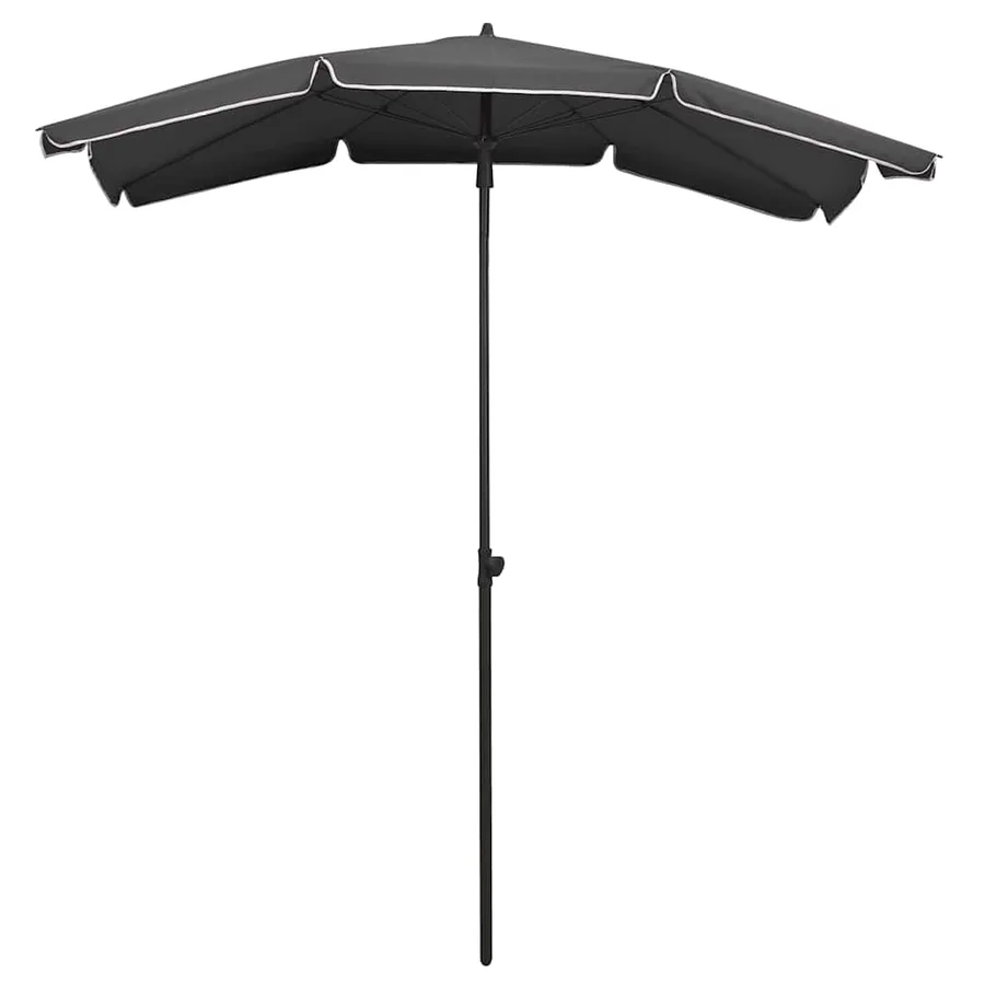 Parasol de jardin avec mât 200x130 cm anthracite - 2