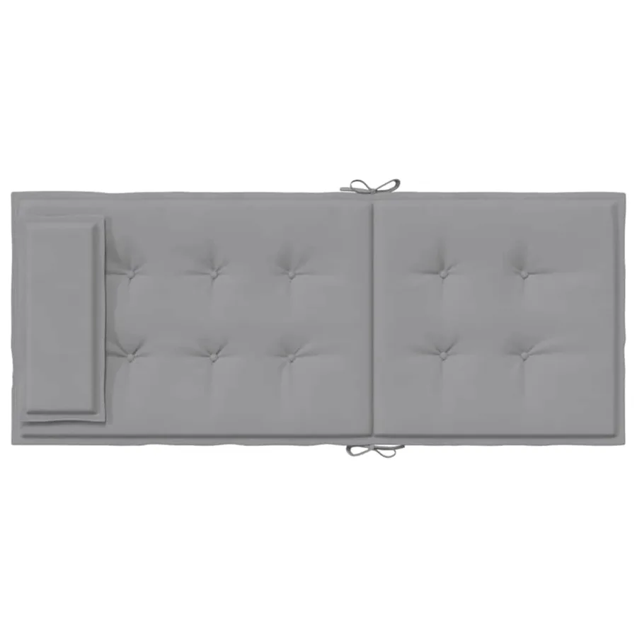Coussins de chaise à dossier haut lot de 6 gris tissu oxford - 7