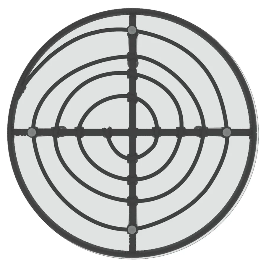 Ensemble à manger de jardin 3 pcs Noir Résine tressée - 9