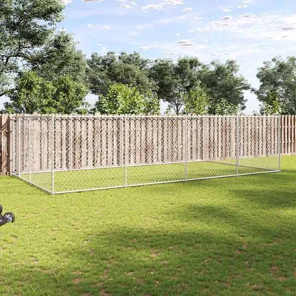 Chenil extérieur pour chiens 7,6 x 3,8 x 1,9 m