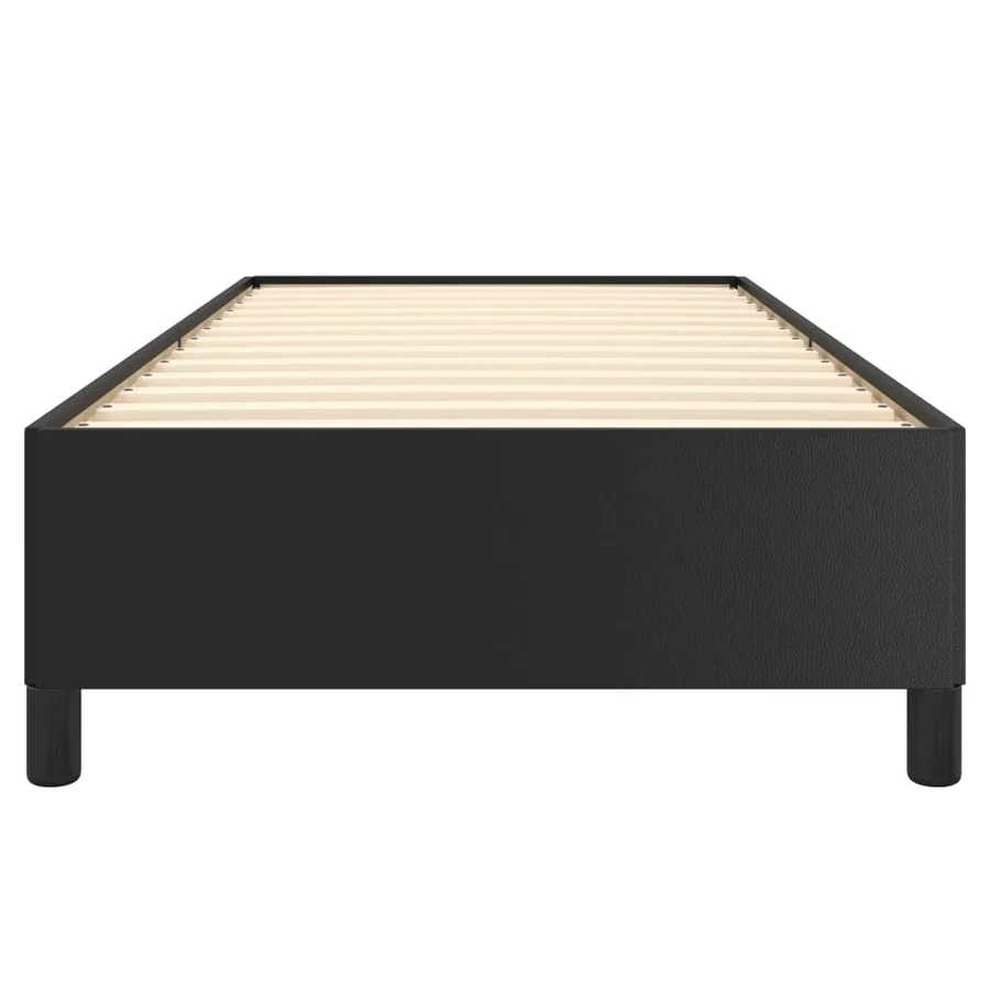 Cadre de lit sans matelas noir 90x200 cm similicuir - 5