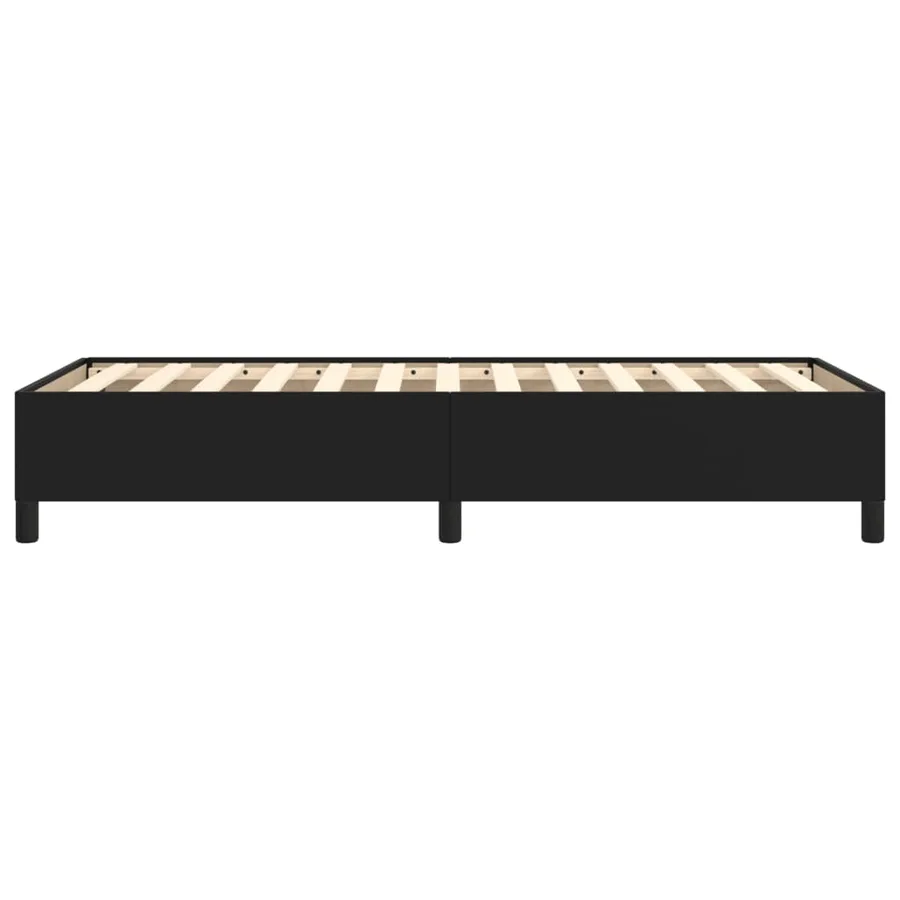 Cadre de lit sans matelas noir 90x200 cm similicuir - 6