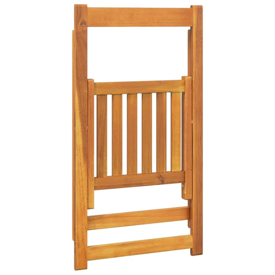 Chaises pliables de jardin lot de 6 Bois d'acacia massif - 5