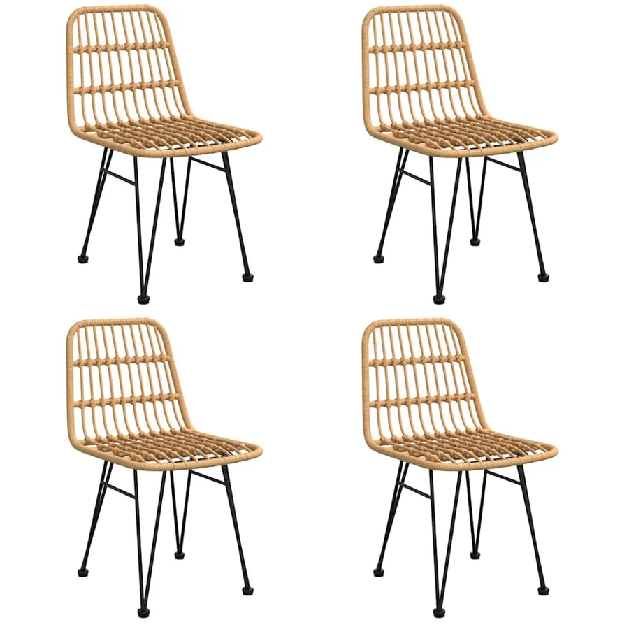 Ensemble à manger de jardin 5pcs Résine tressée - 4