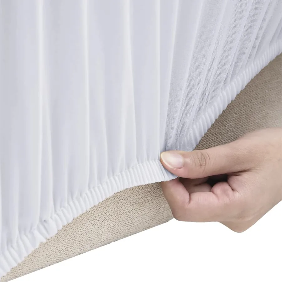 Housse extensible de canapé Blanc Jersey de polyester - 3