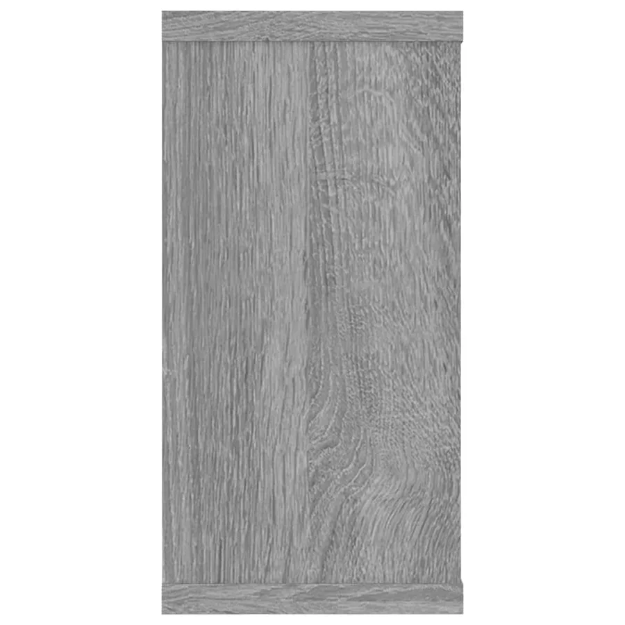 Étagères murales cube 2 pcs Sonoma gris 100x15x30 cm Bois - 7
