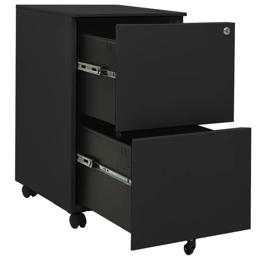 Classeur mobile Anthracite 39x45x67 cm Acier - 5