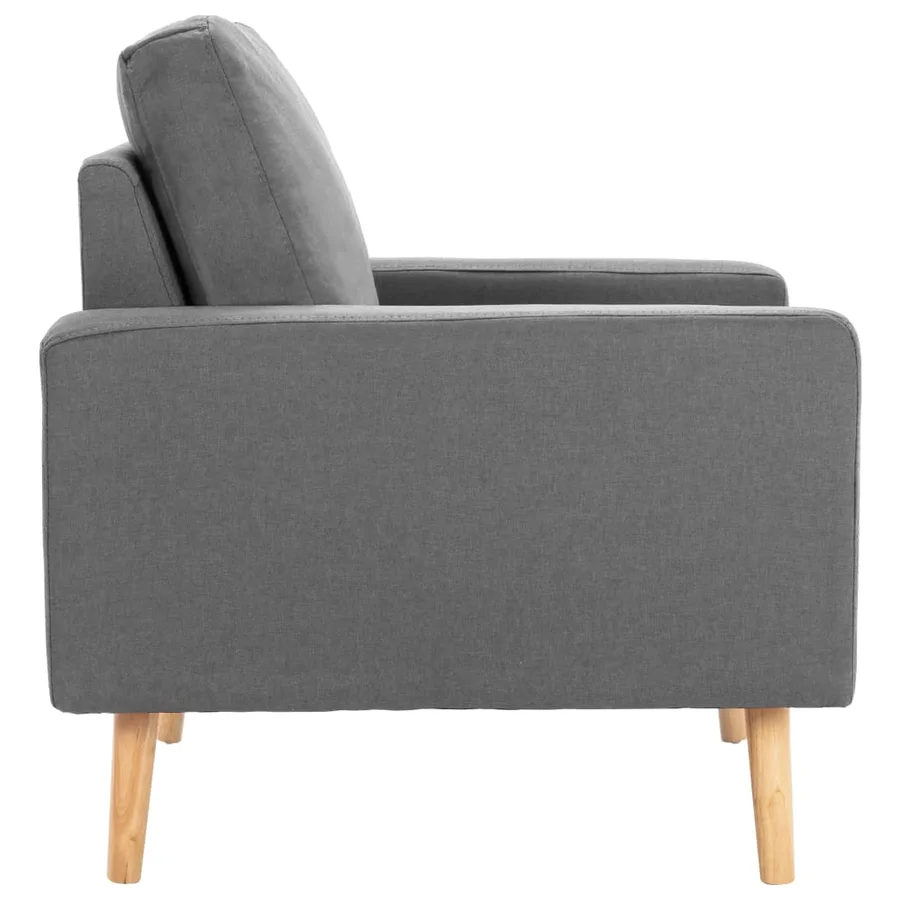 Ensemble de canapés 2 pcs Tissu Gris clair - 8