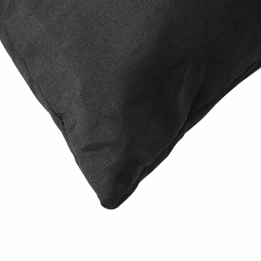 Coussins de canapé lot de 4 noir 40x40 cm tissu - 6