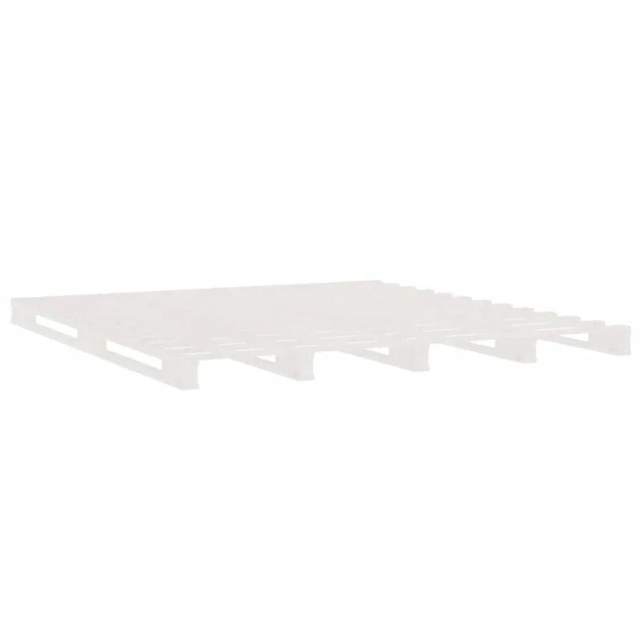 Lit de palette sans matelas blanc bois massif - 4
