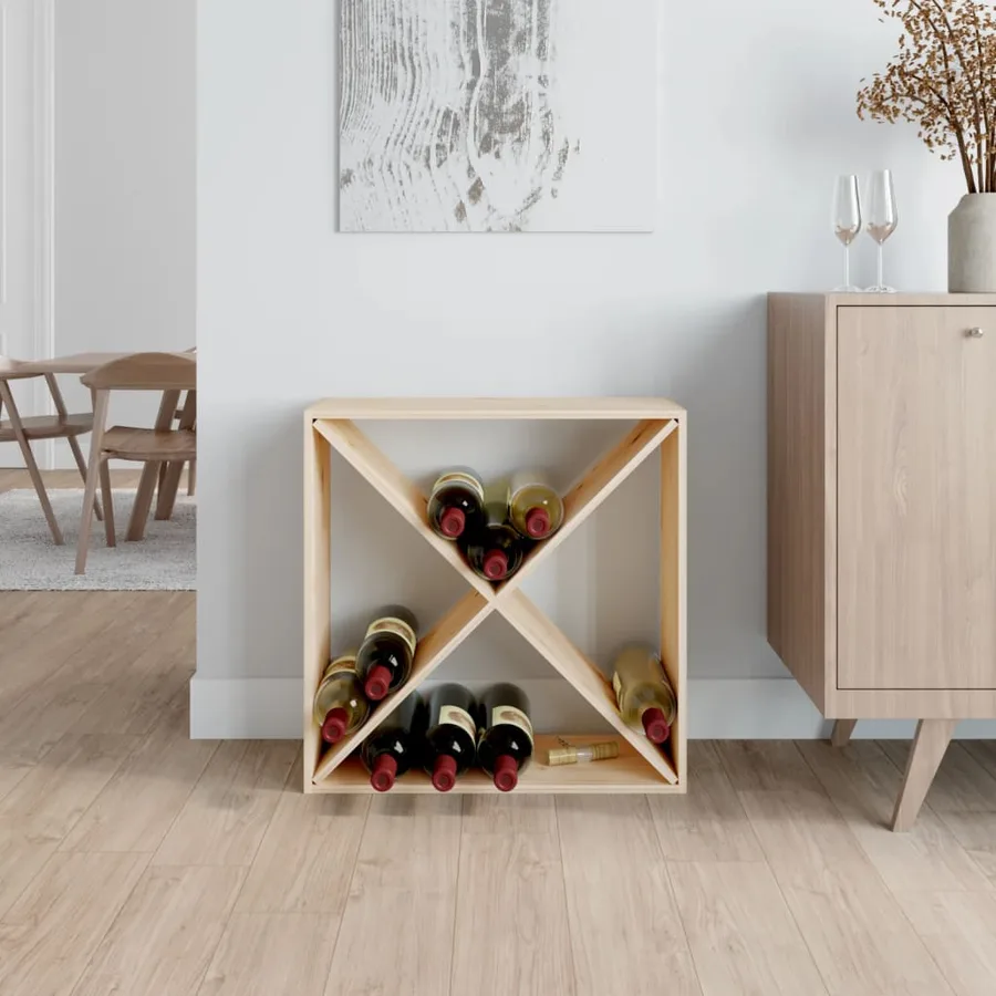 Armoire à vin 62x25x62 cm Bois de pin massif - 3