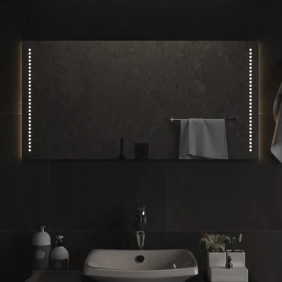 Miroir de salle de bain à LED 50x100 cm