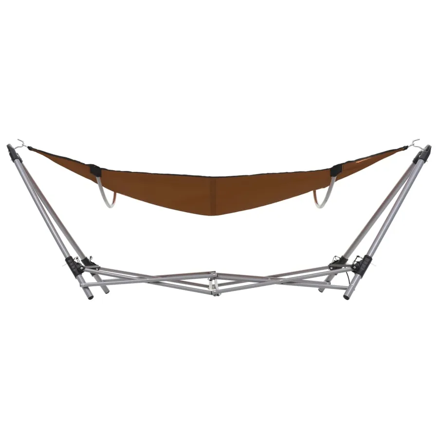 Hamac avec support pliable Marron - 4