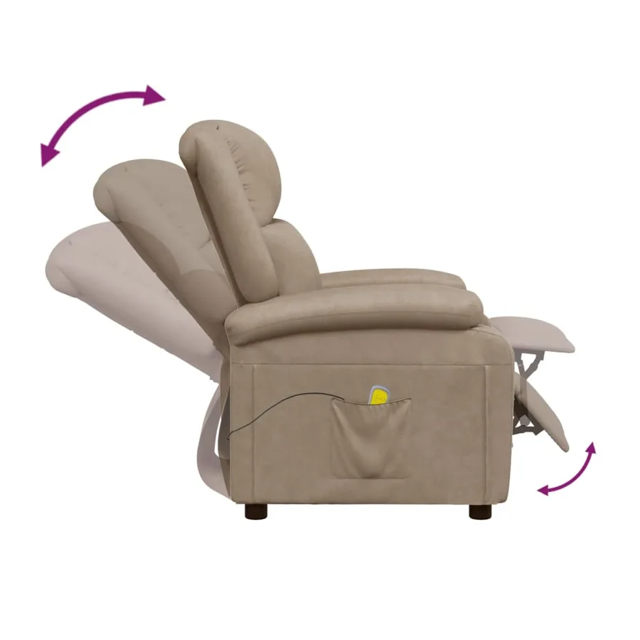 Fauteuil de massage Cappuccino Similicuir - 6