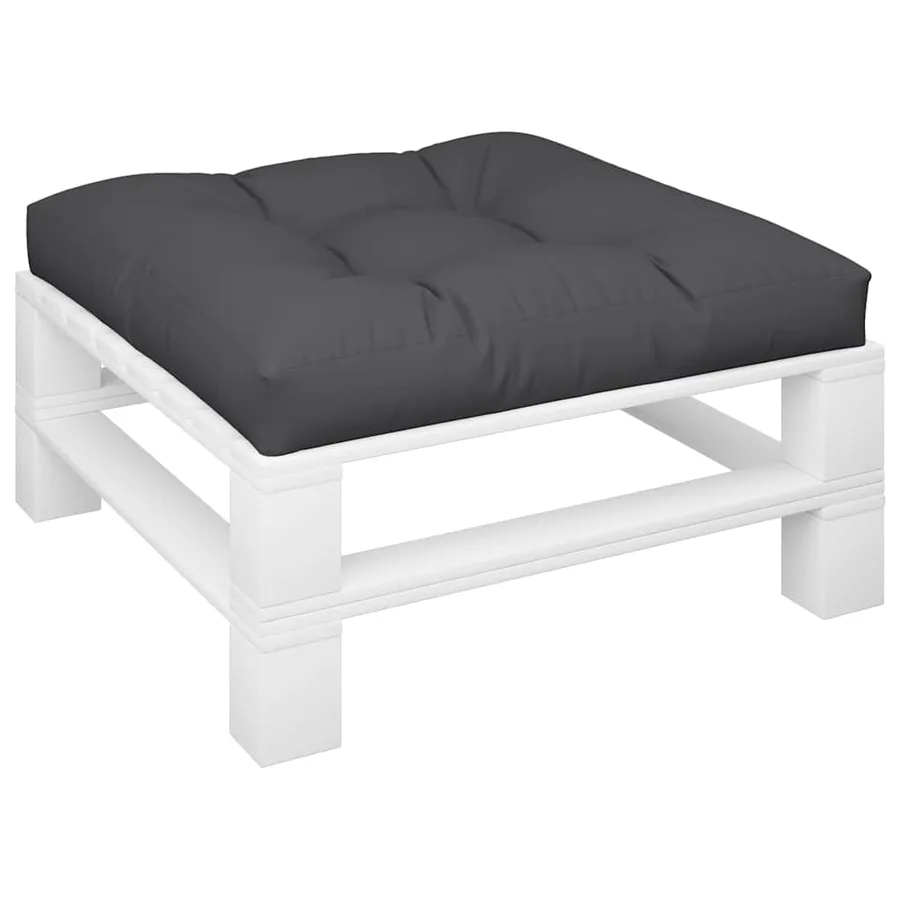 Coussin de palette noir 70x70x12 cm tissu - 3