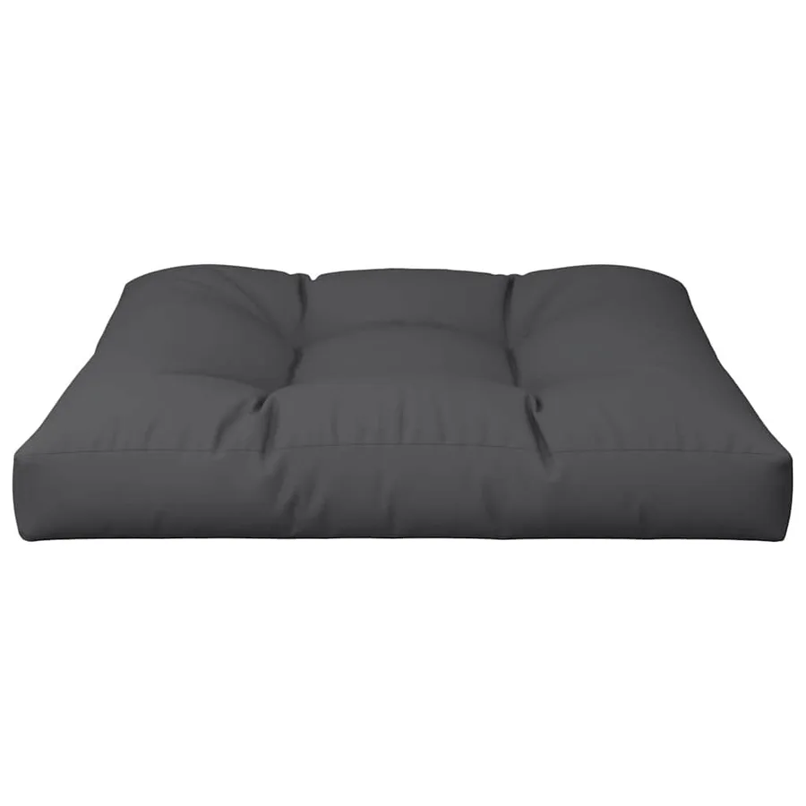 Coussin de palette noir 70x70x12 cm tissu - 4