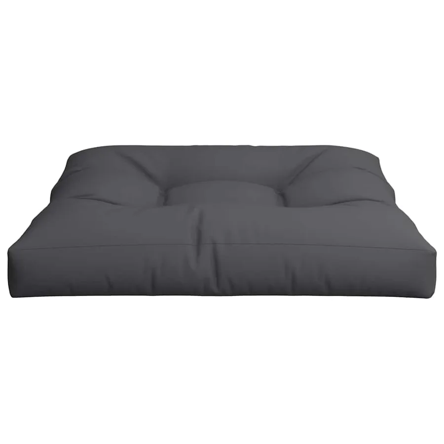 Coussin de palette noir 70x70x12 cm tissu - 5