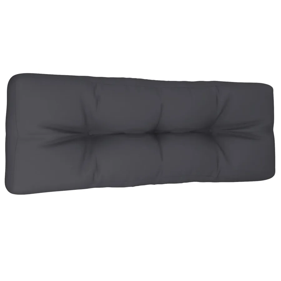 Coussin de palette anthracite 120x40x12 cm tissu - 4