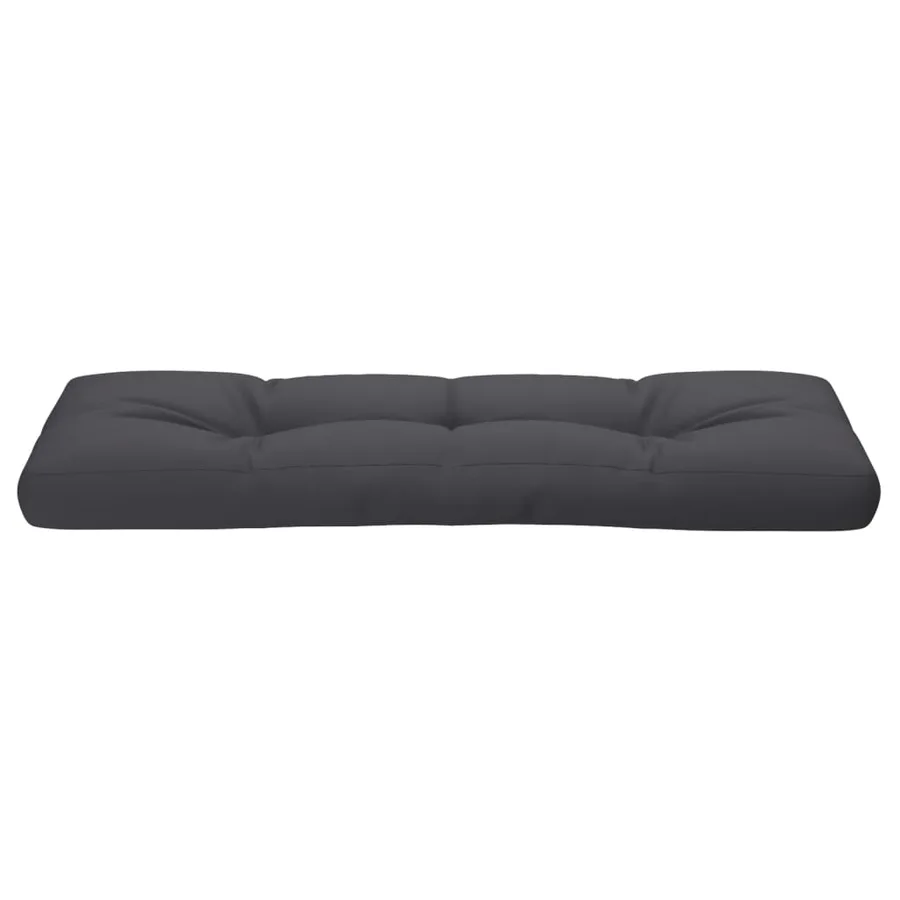 Coussin de palette anthracite 120x40x12 cm tissu - 5
