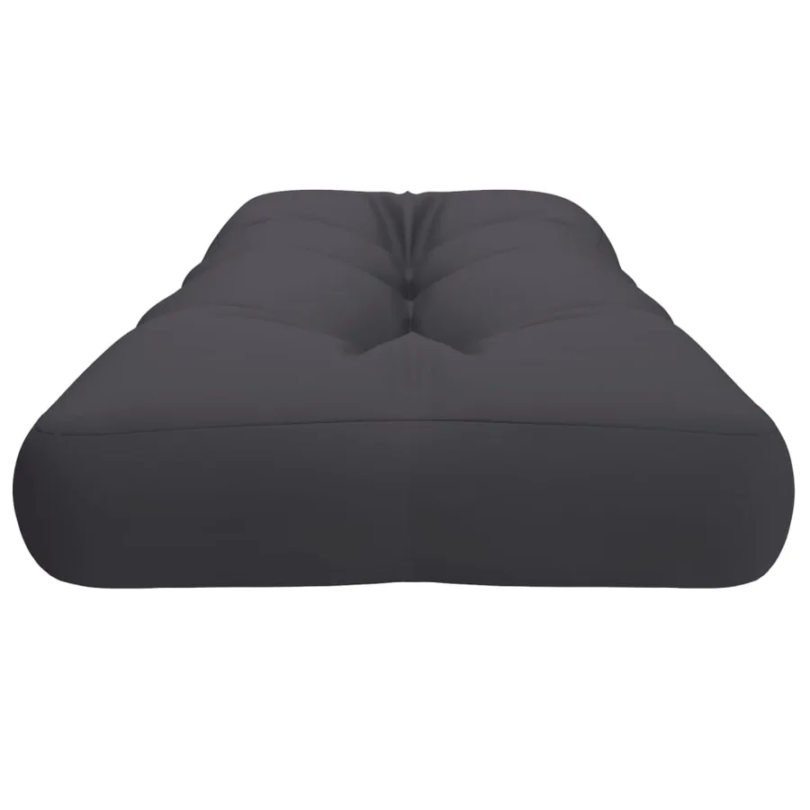 Coussin de palette anthracite 120x40x12 cm tissu - 6