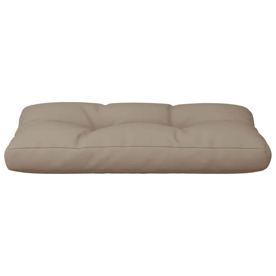 Coussin de palette taupe 80x40x12 cm tissu - 5