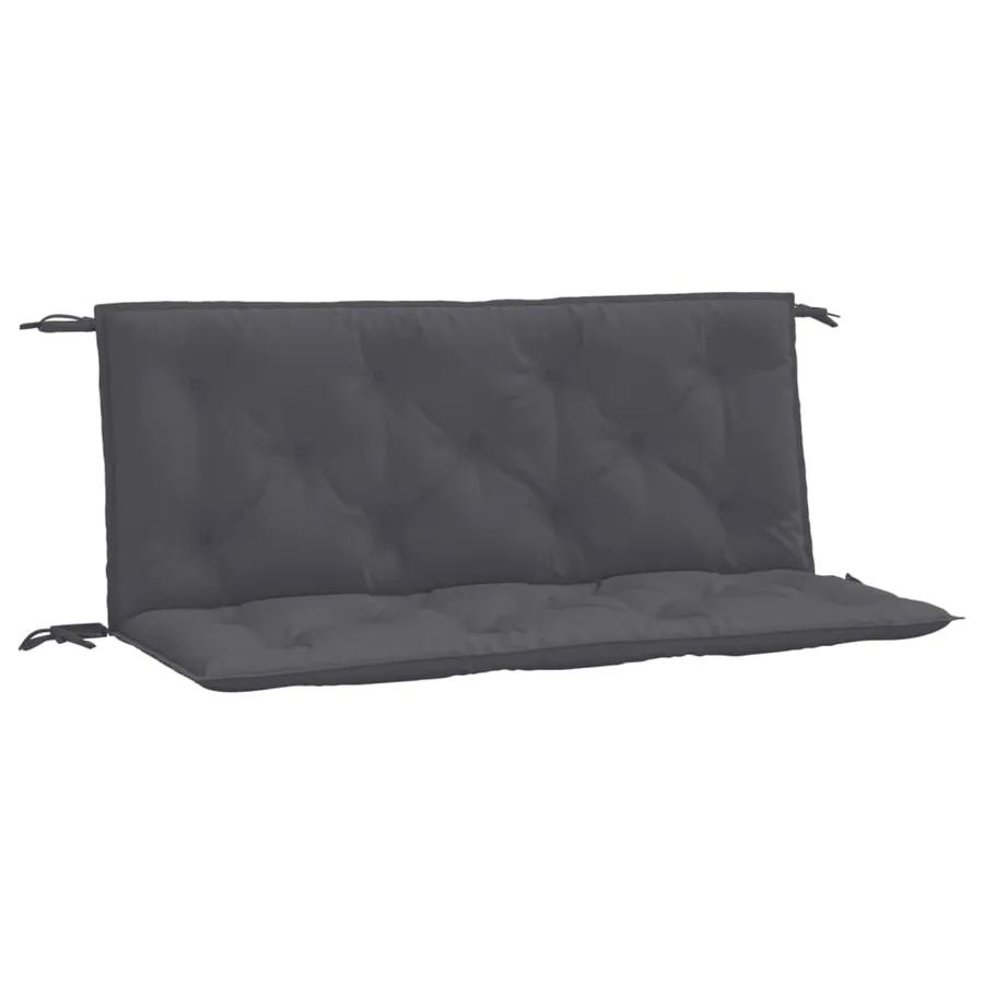 Coussins de banc de jardin lot de 2 anthracite tissu Oxford - 2