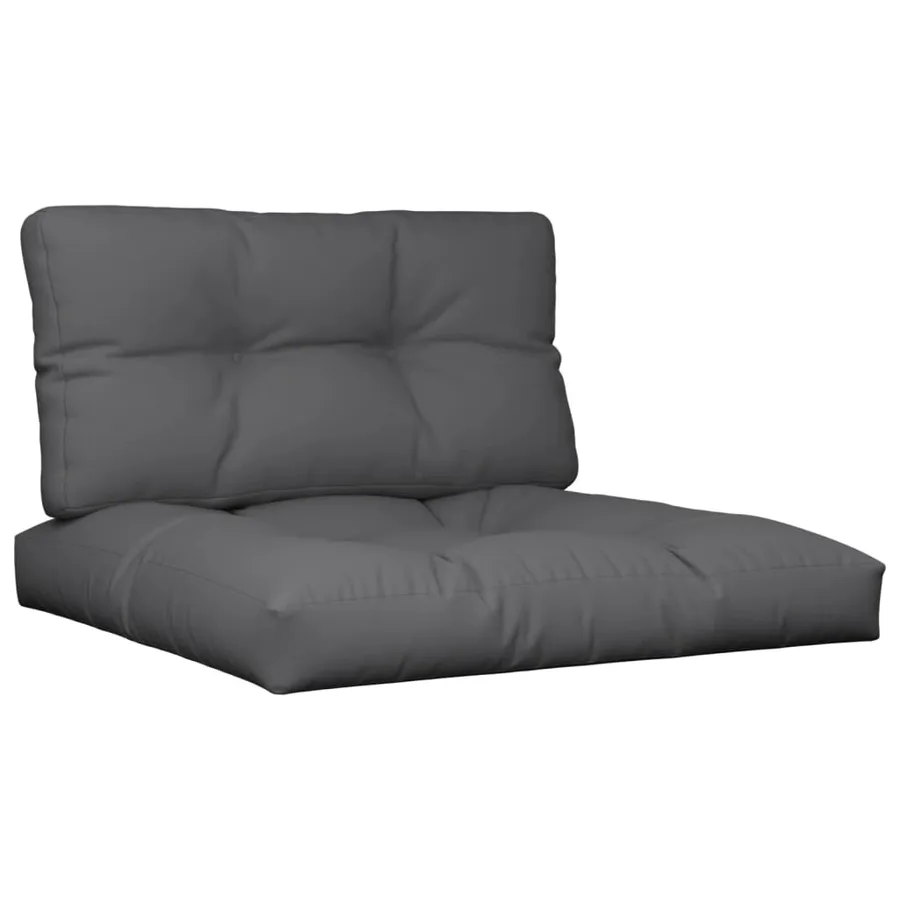 Coussins de palette lot de 2 anthracite tissu - 2