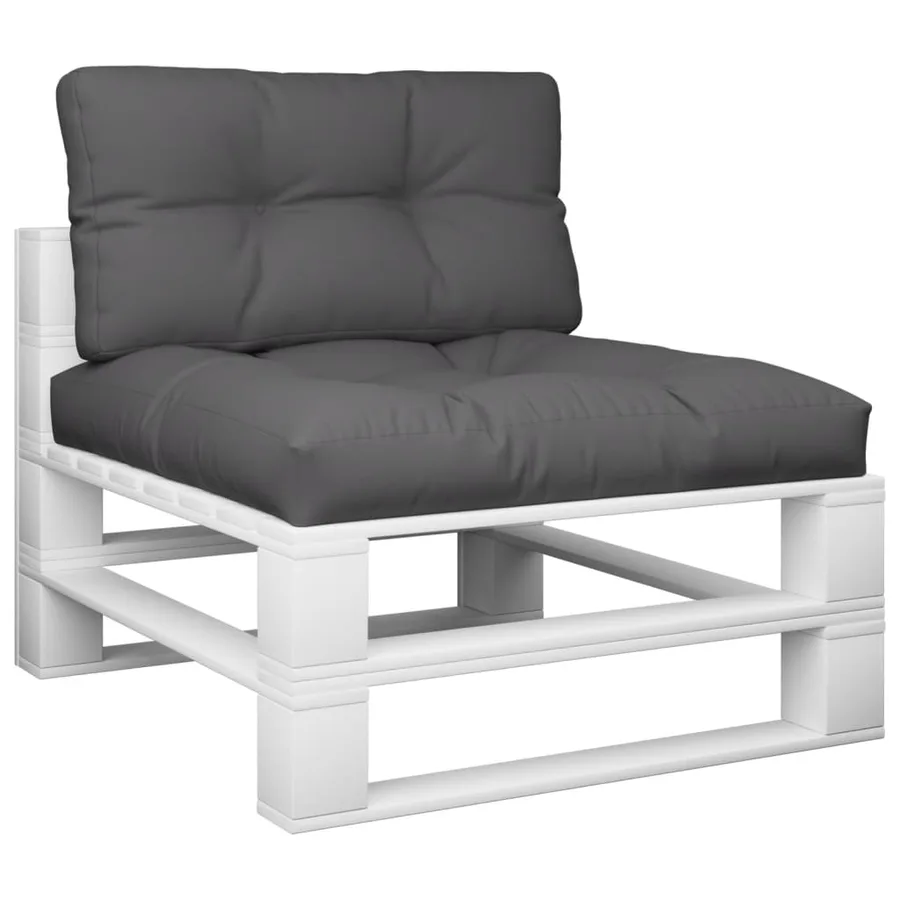 Coussins de palette lot de 2 anthracite tissu - 3