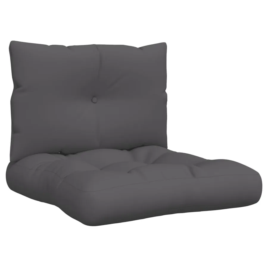 Coussins de palette lot de 2 anthracite tissu - 2