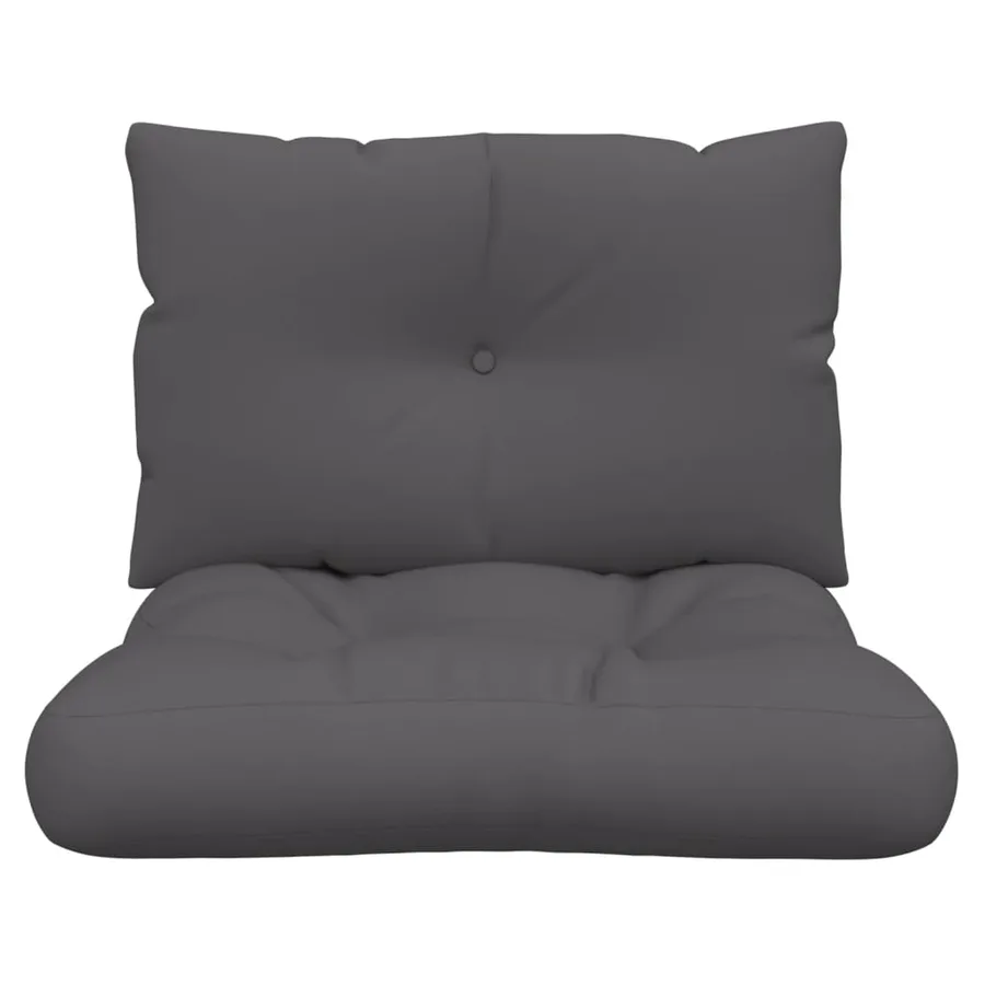 Coussins de palette lot de 2 anthracite tissu - 4