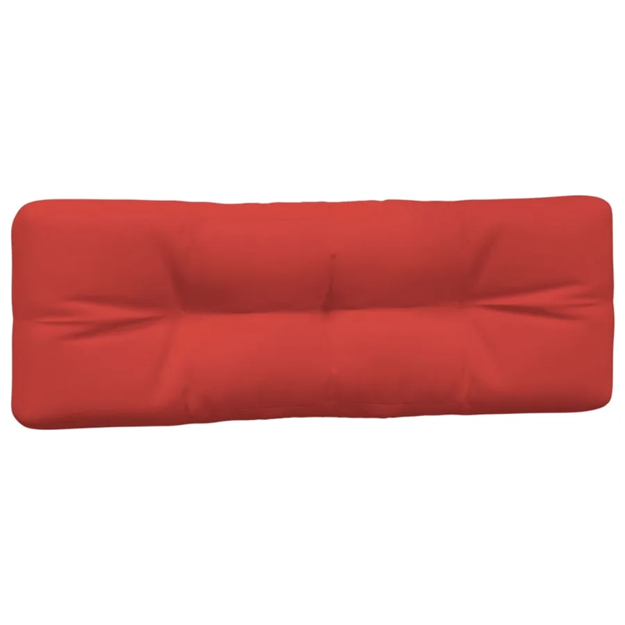 Coussins de palette lot de 2 rouge tissu - 5