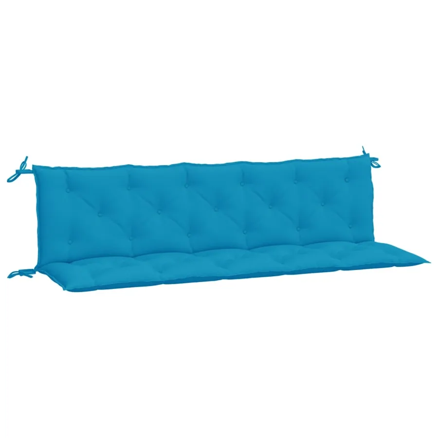 Coussins de banc de jardin lot de 2 bleu clair tissu Oxford - 2