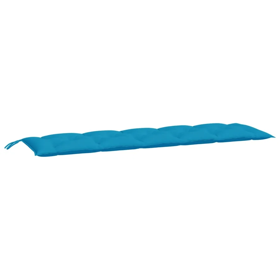 Coussins de banc de jardin lot de 2 bleu clair tissu Oxford - 3