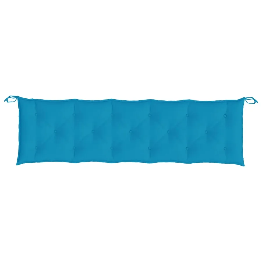 Coussins de banc de jardin lot de 2 bleu clair tissu Oxford - 6