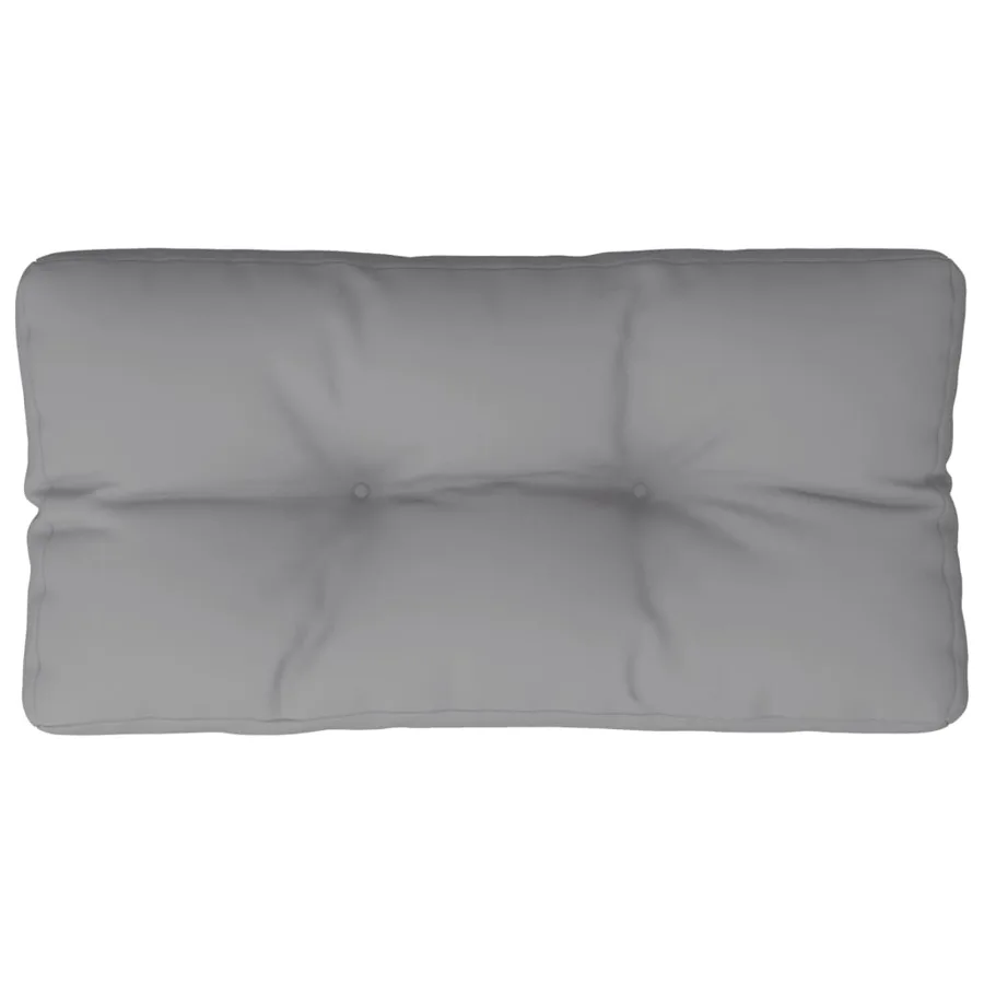 Coussin de palette gris 80x40x12 cm tissu - 2