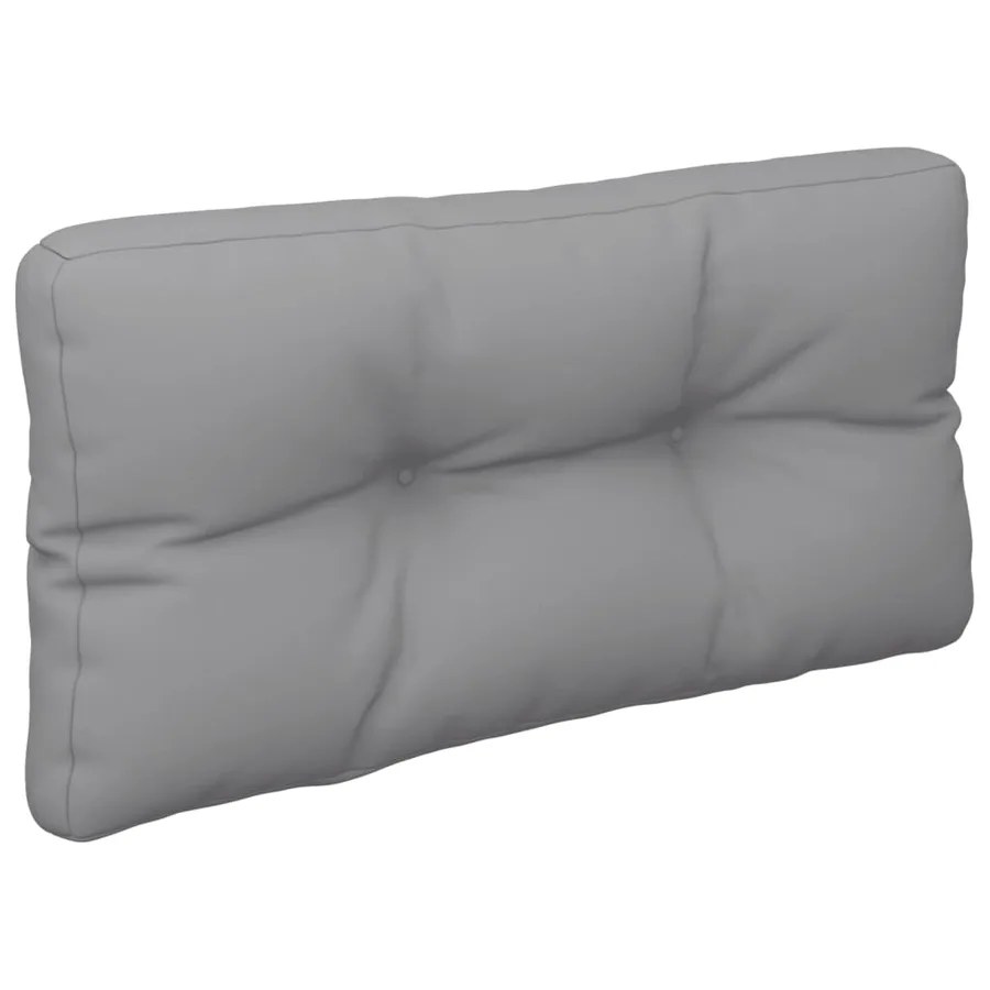 Coussin de palette gris 80x40x12 cm tissu - 4