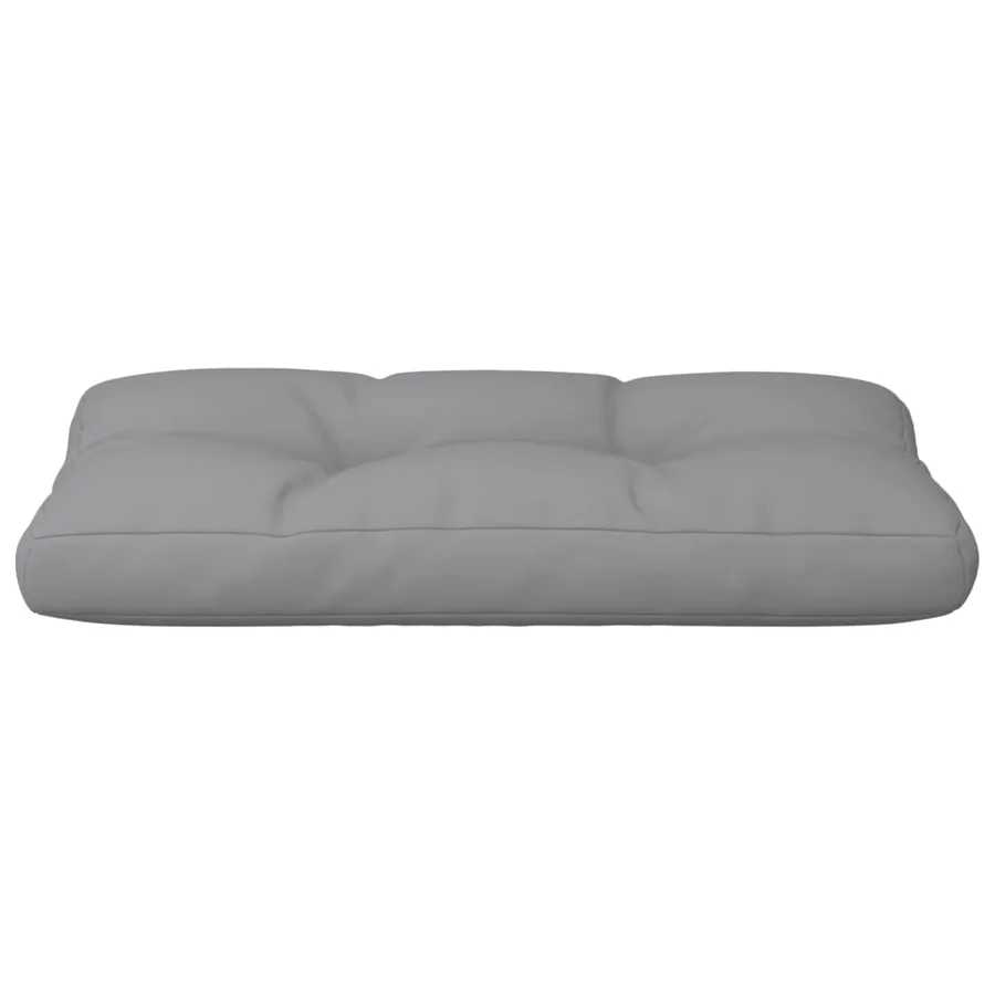 Coussin de palette gris 80x40x12 cm tissu - 5