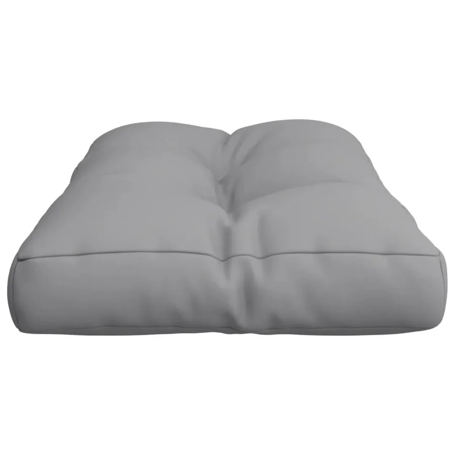 Coussin de palette gris 80x40x12 cm tissu - 6