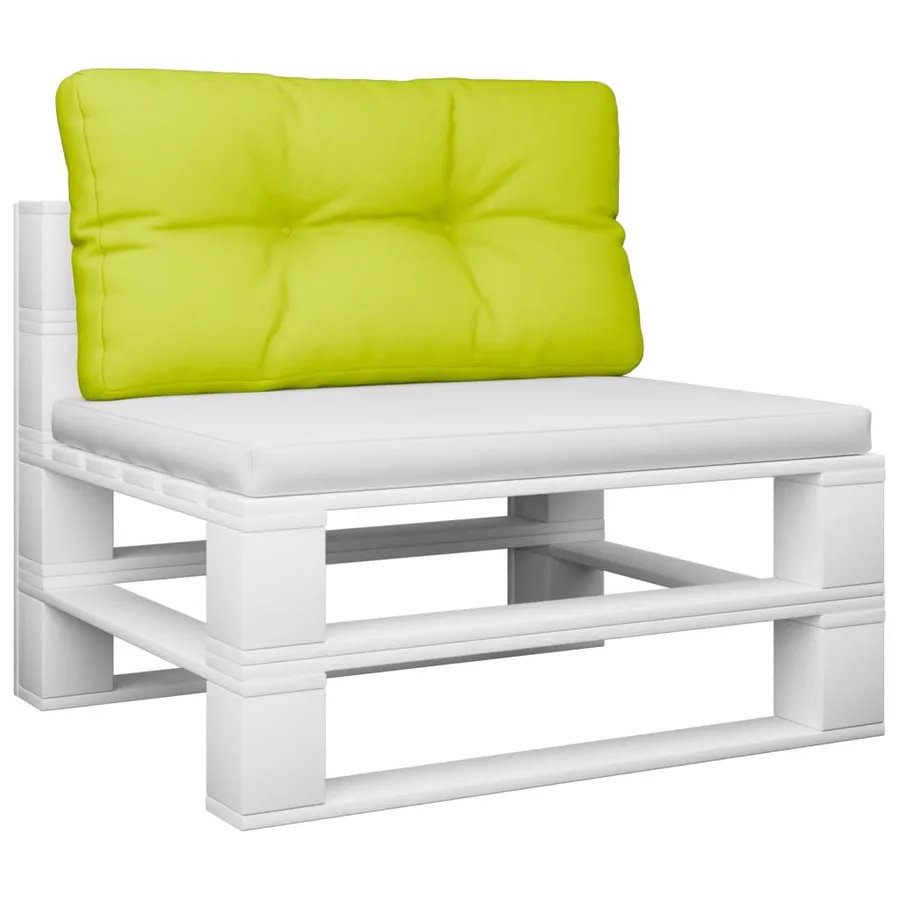 Coussin de palette vert vif 70x40x12 cm tissu - 3