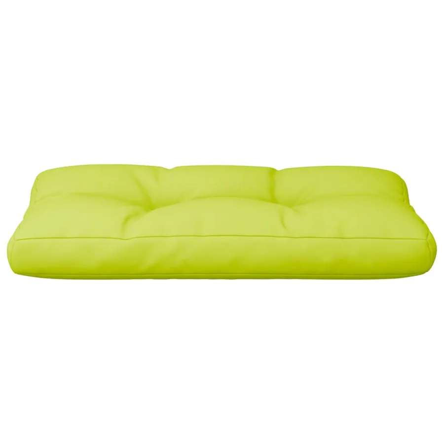 Coussin de palette vert vif 70x40x12 cm tissu - 5