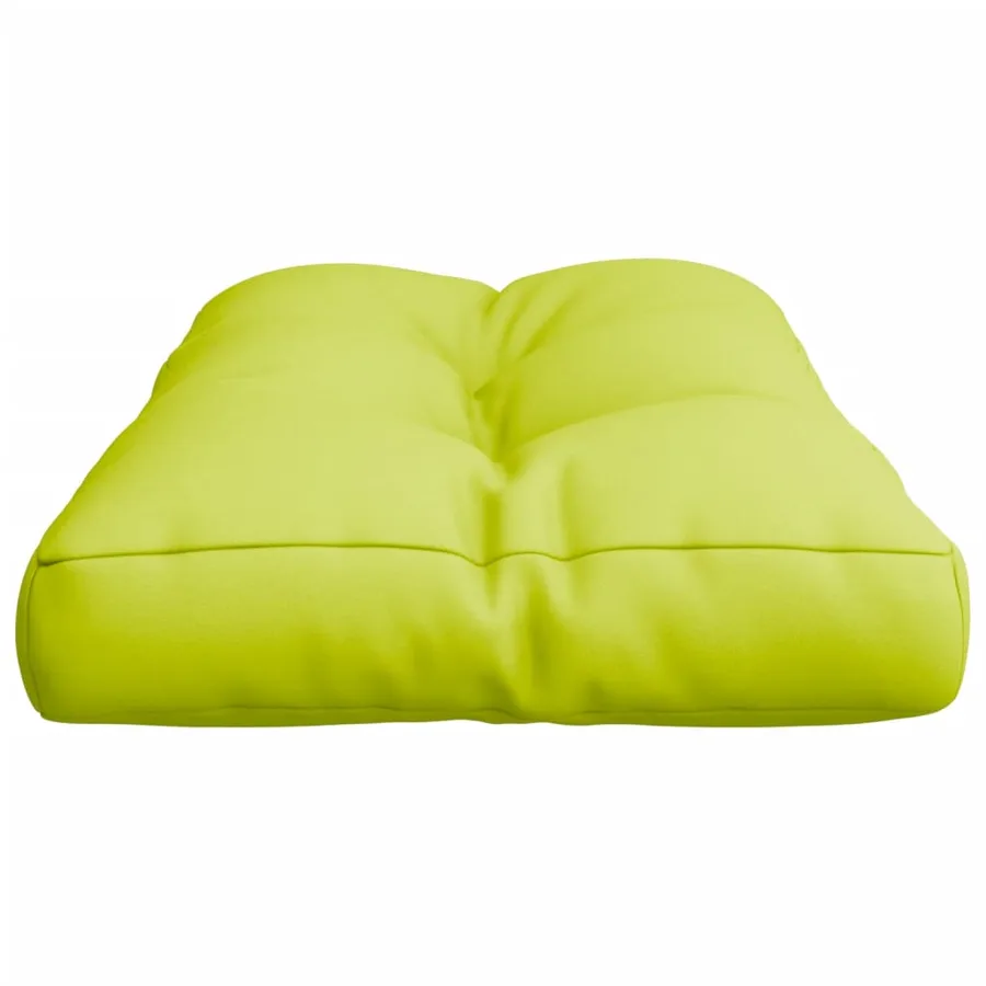 Coussin de palette vert vif 70x40x12 cm tissu - 6