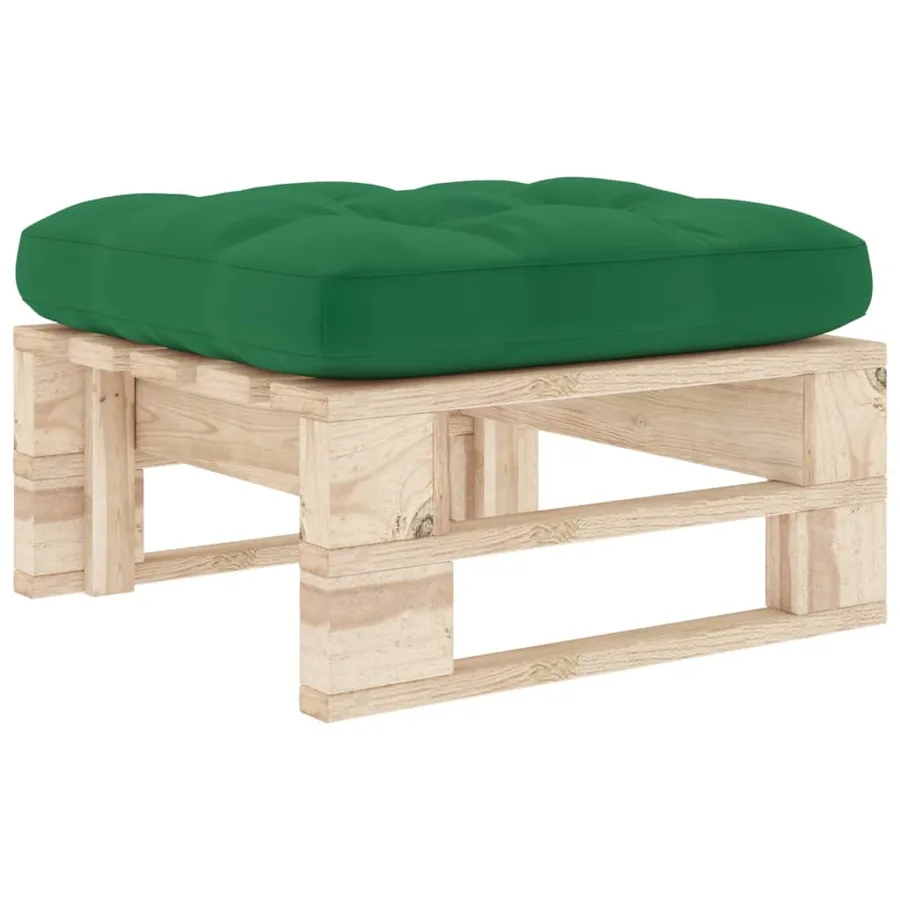 Pouf palette de jardin bois de pin imprégné - 2