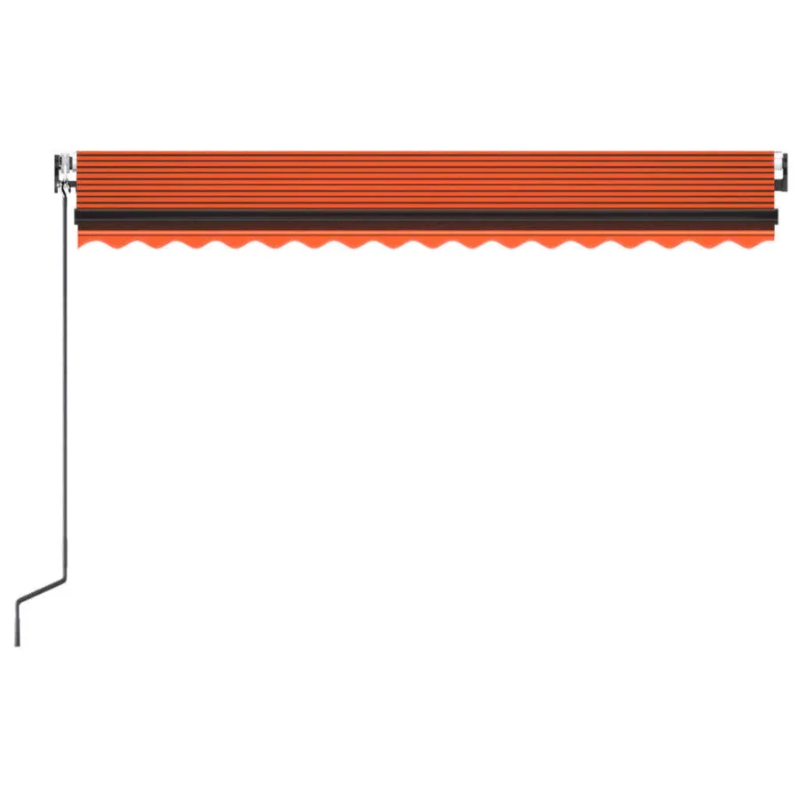 Auvent rétractable automatique 450x300 cm Orange et marron - 4