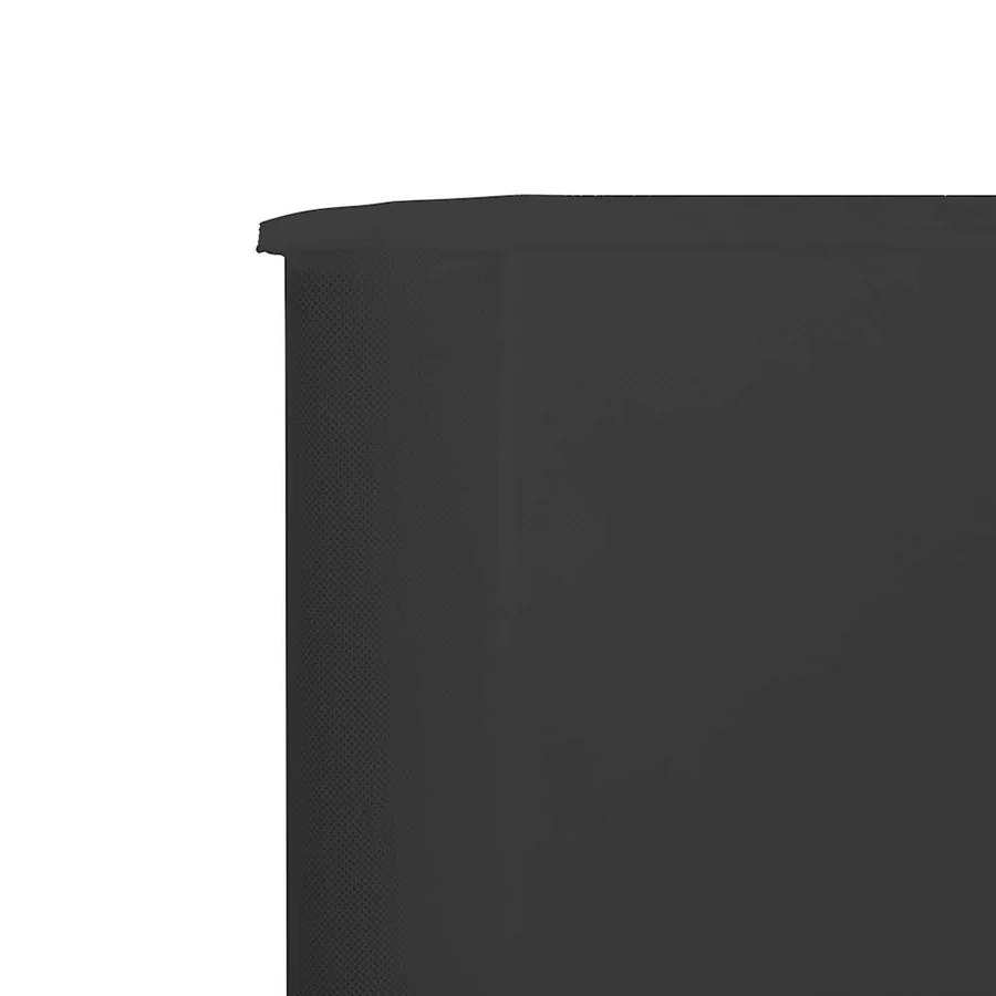 Paravent 6 panneaux Tissu 800 x 120 cm Anthracite - 4