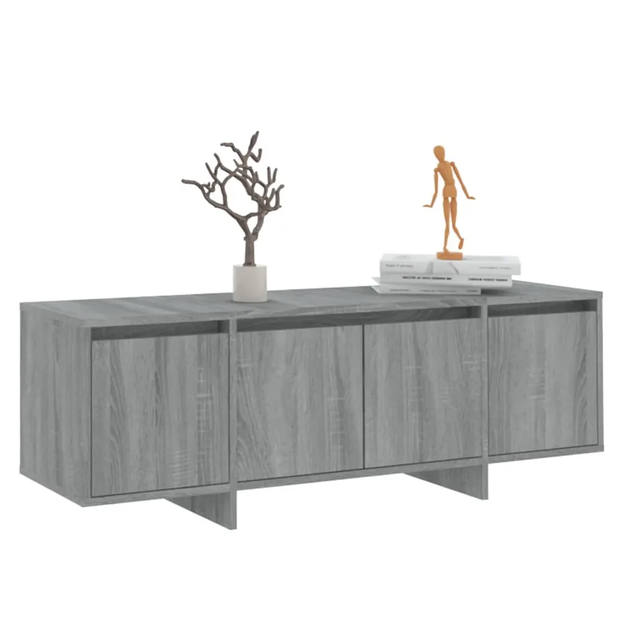 Meuble TV Sonoma gris 120x30x40,5 cm Bois d'ingénierie - 4